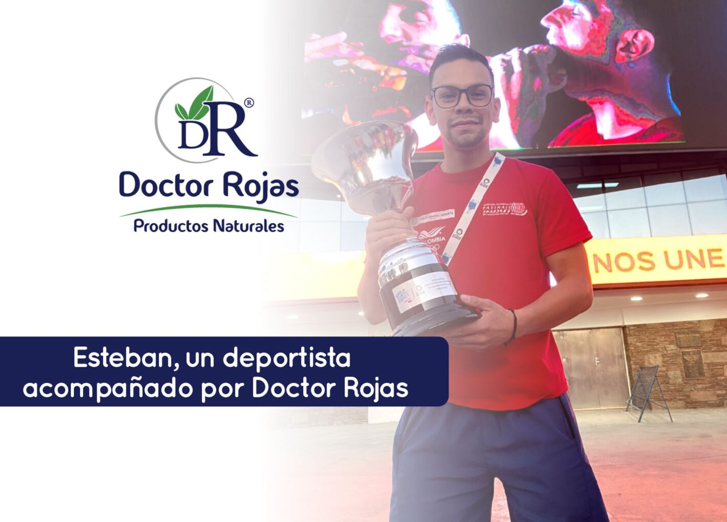 Esteban, un deportista acompañado por Doctor Rojas